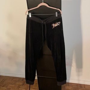 JUICY COUTURE Velour Jogger Pants | SIZE L
